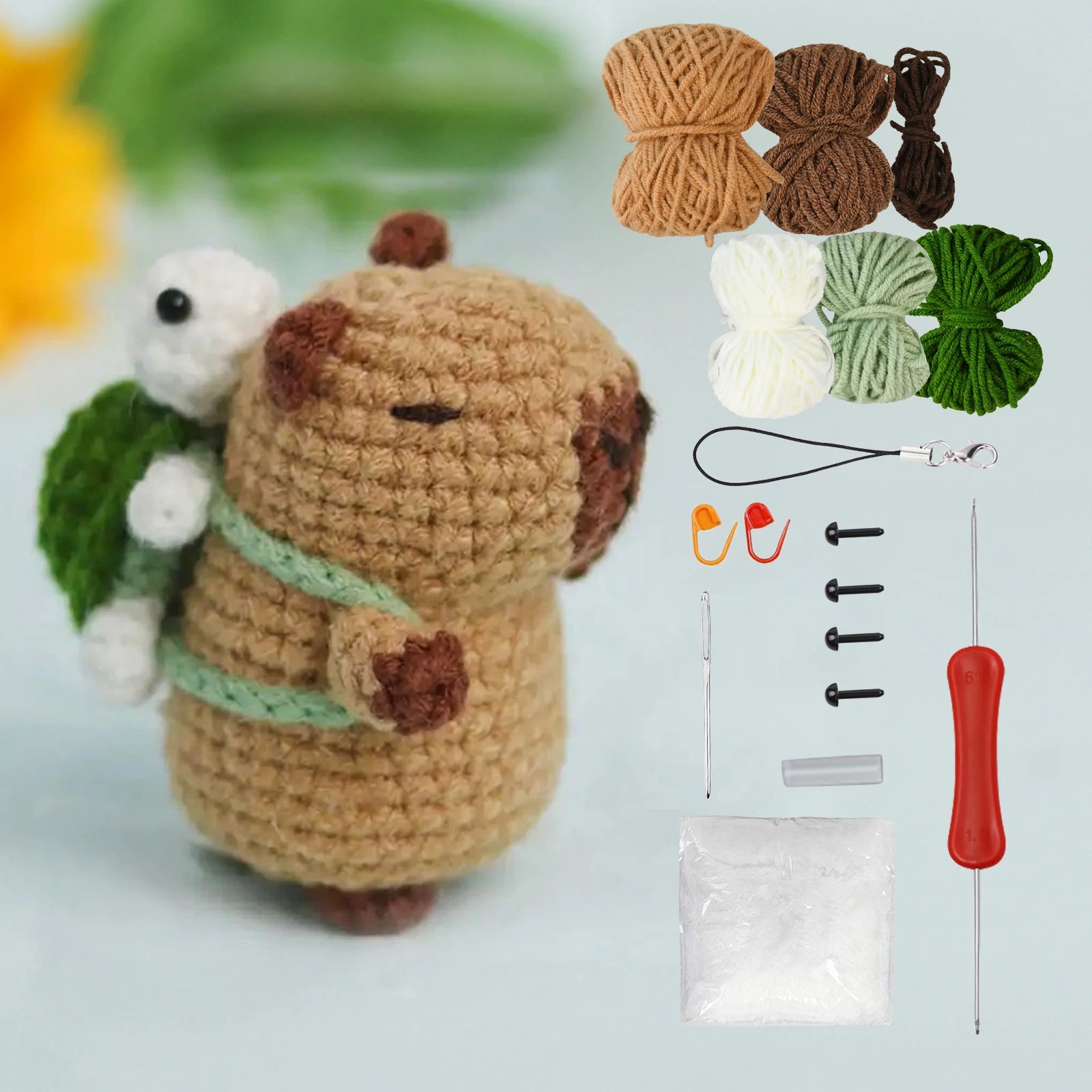 Cozy Capybara Pal - Beginner Friendly Crochet Kit