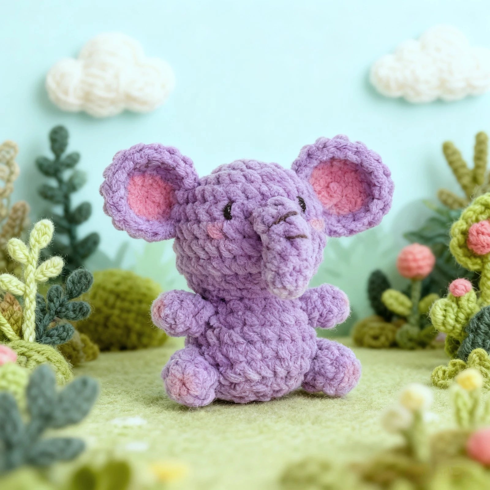 The Cozy Elephant Crochet Kit - Beginner Friendly Crochet Kit