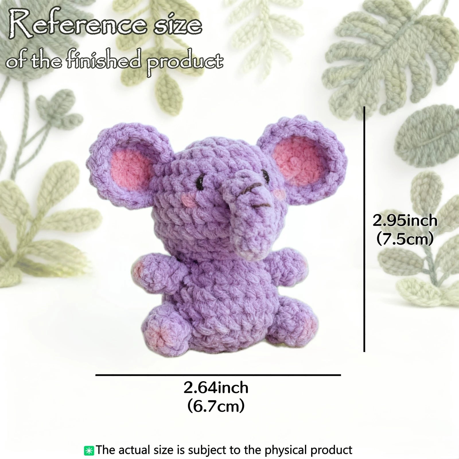 The Cozy Elephant Crochet Kit - Beginner Friendly Crochet Kit