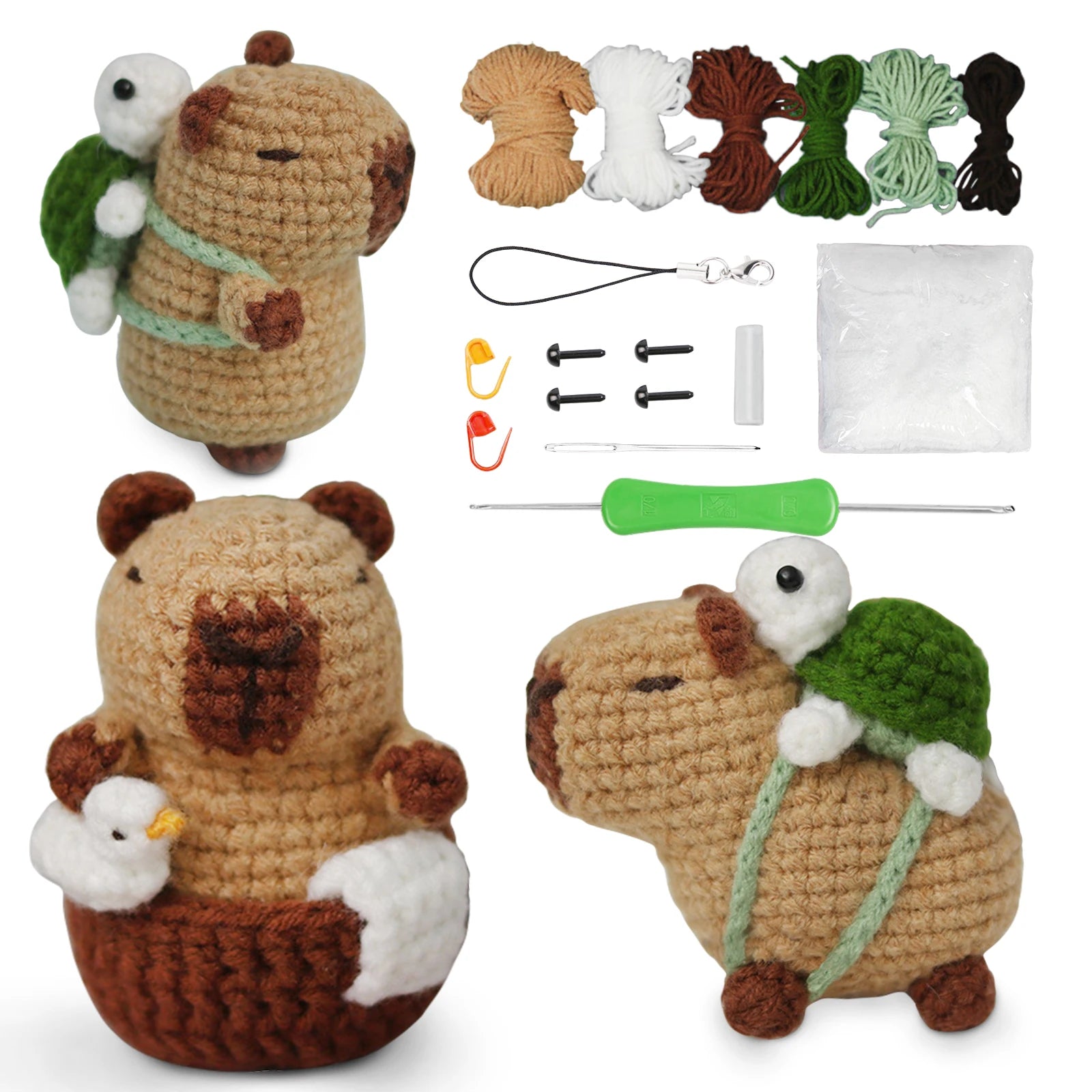 Cozy Capybara Pal - Beginner Friendly Crochet Kit